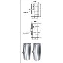 Längenelement mit Messstutzen 1/2“ Ø150