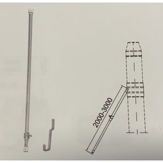 Abspannstange L= 2,0 bis 3,0 m